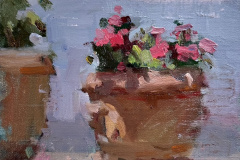 Cat. No. 1500 Pink Geraniums, Italy
