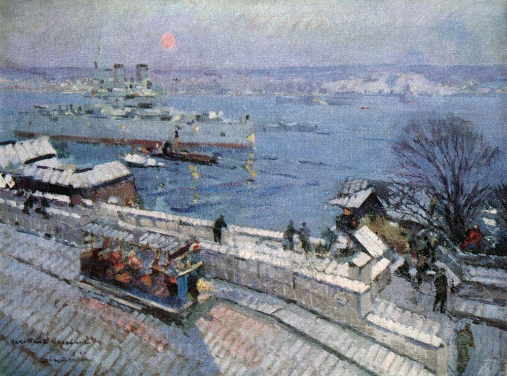 Sebastopol winter, 1916, by Konstantin Korovin