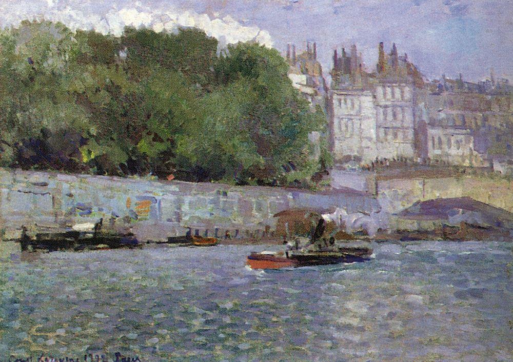 Paris Seine, 1902, by Konstantin Korovin