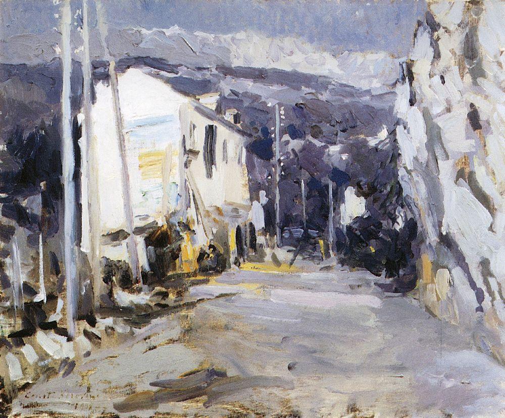 The road in the southern city, 1908, by Konstantin Korovin