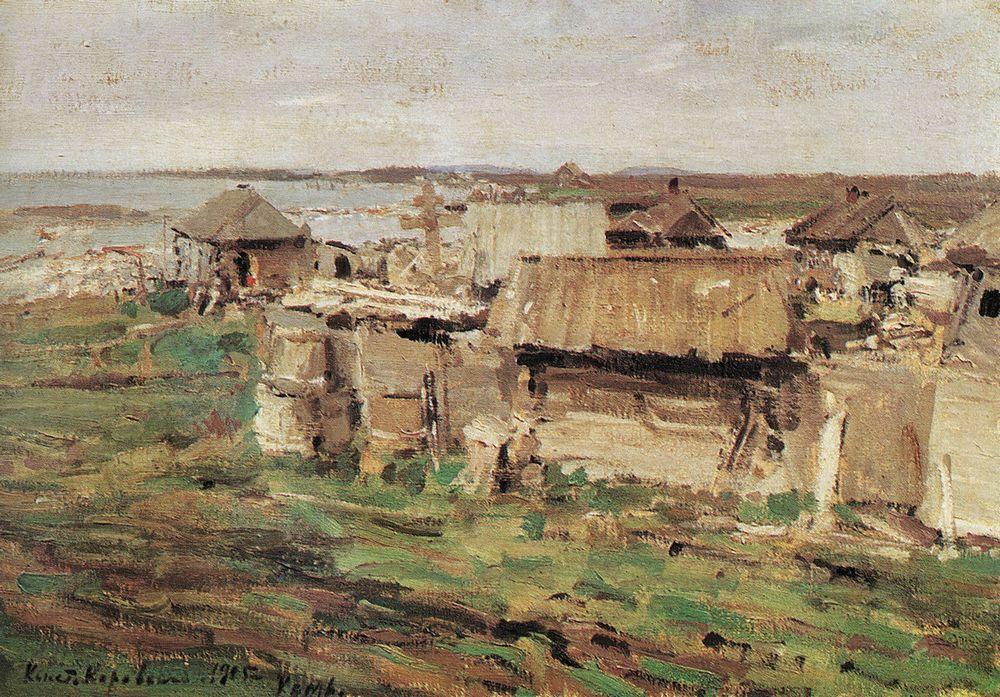 Type of settlement, 1905, by Konstantin Korovin