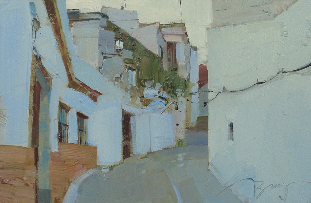 Arcos-de-la-Frontera.-Andalusia.-Spain-by-Veronika-Lobareva-19x29-cm-oil-2019