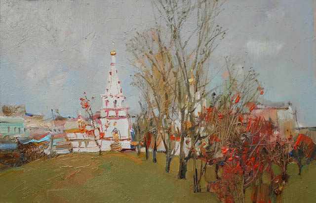 Cathedral-of-the-Epiphany-by-Veronika-Lobareva-oil-2014