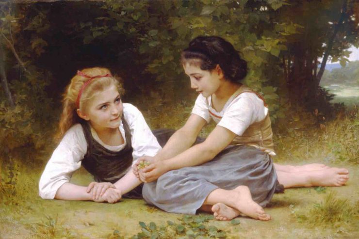 The Nut Gatherers, by William-Adolphe Bouguereau, (1882)