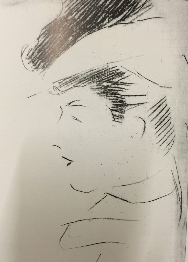 Pencil portrait sketch by Giovanni Boldini