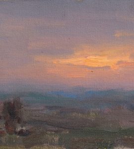 Sunset, by Barry John Raybould, Oil on Linen, 2017