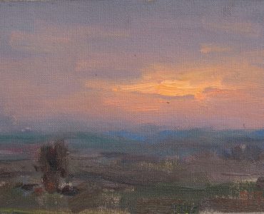 Sunset, by Barry John Raybould, Oil on Linen, 2017