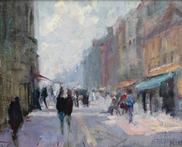 street scene painting of Venice