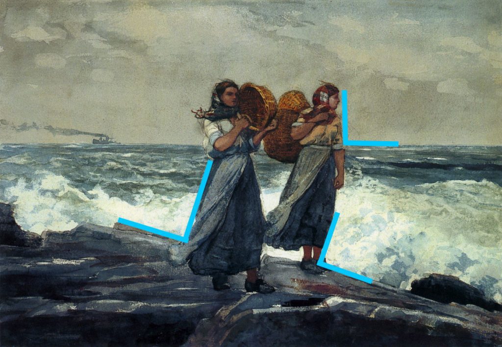 Composition in Fresh Breeze, by Winslow Homer