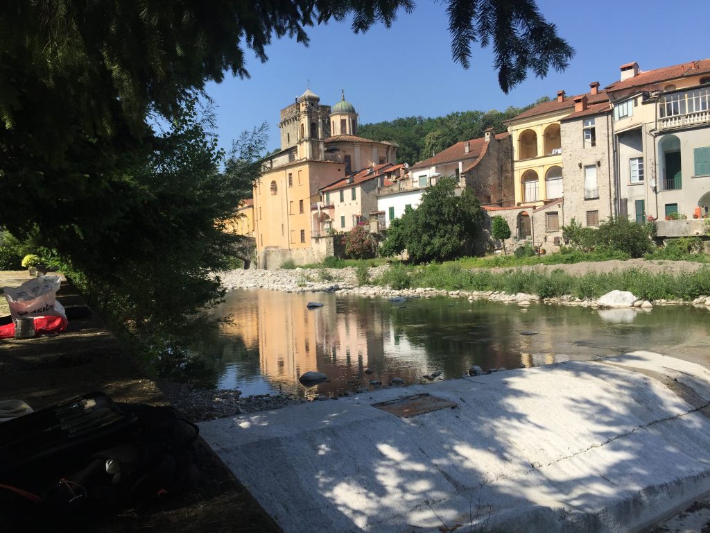 plein air painting in Pontremoli