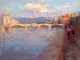 Italy Florence, The Arno, by Barry John Raybould, 25.3cm x 30.4cm, Oil on Linen