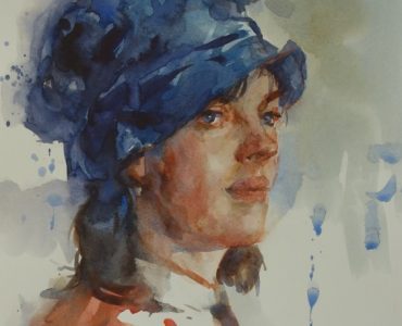watercolor painting portrait