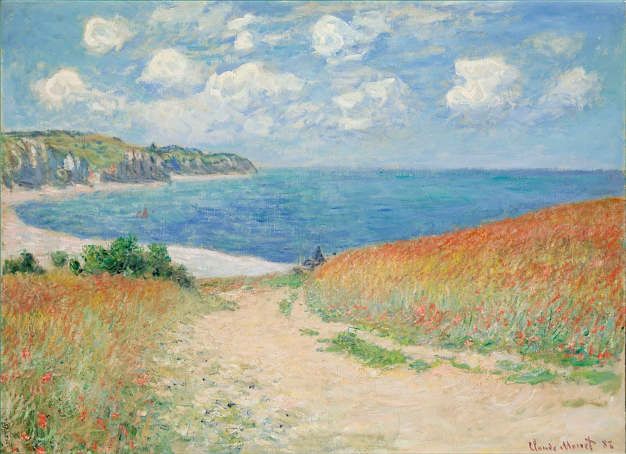 Claude Monet, Path in the Wheat Fields at Pourville, 1882. Oil on canvas