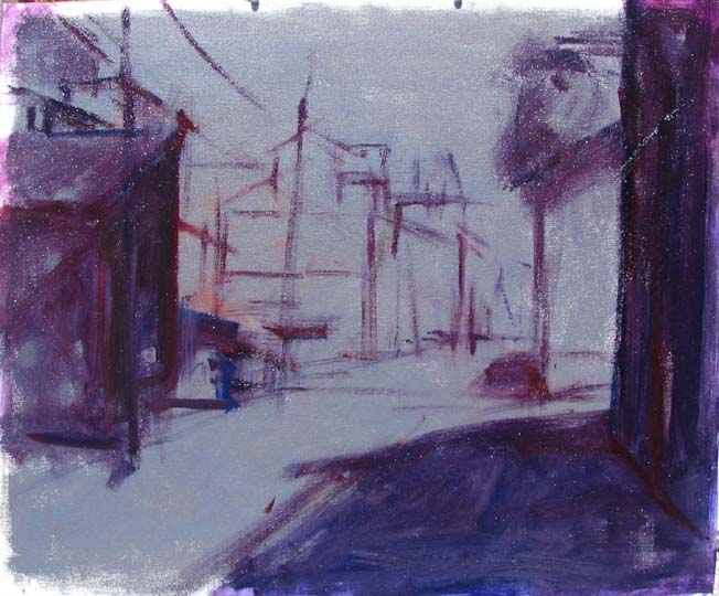 Plein Air Painting Step Three: Underpainting