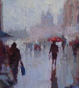 A Rainy Day In Venice oil painting