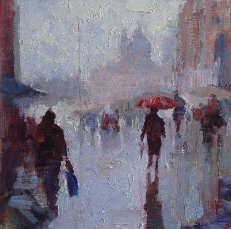 A Rainy Day In Venice oil painting
