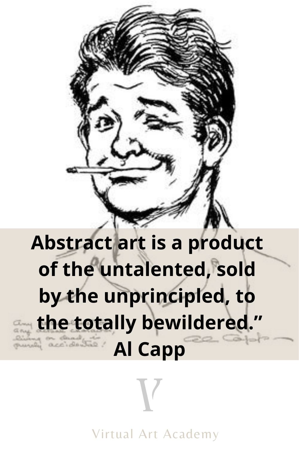 Al Capp On Abstract Art