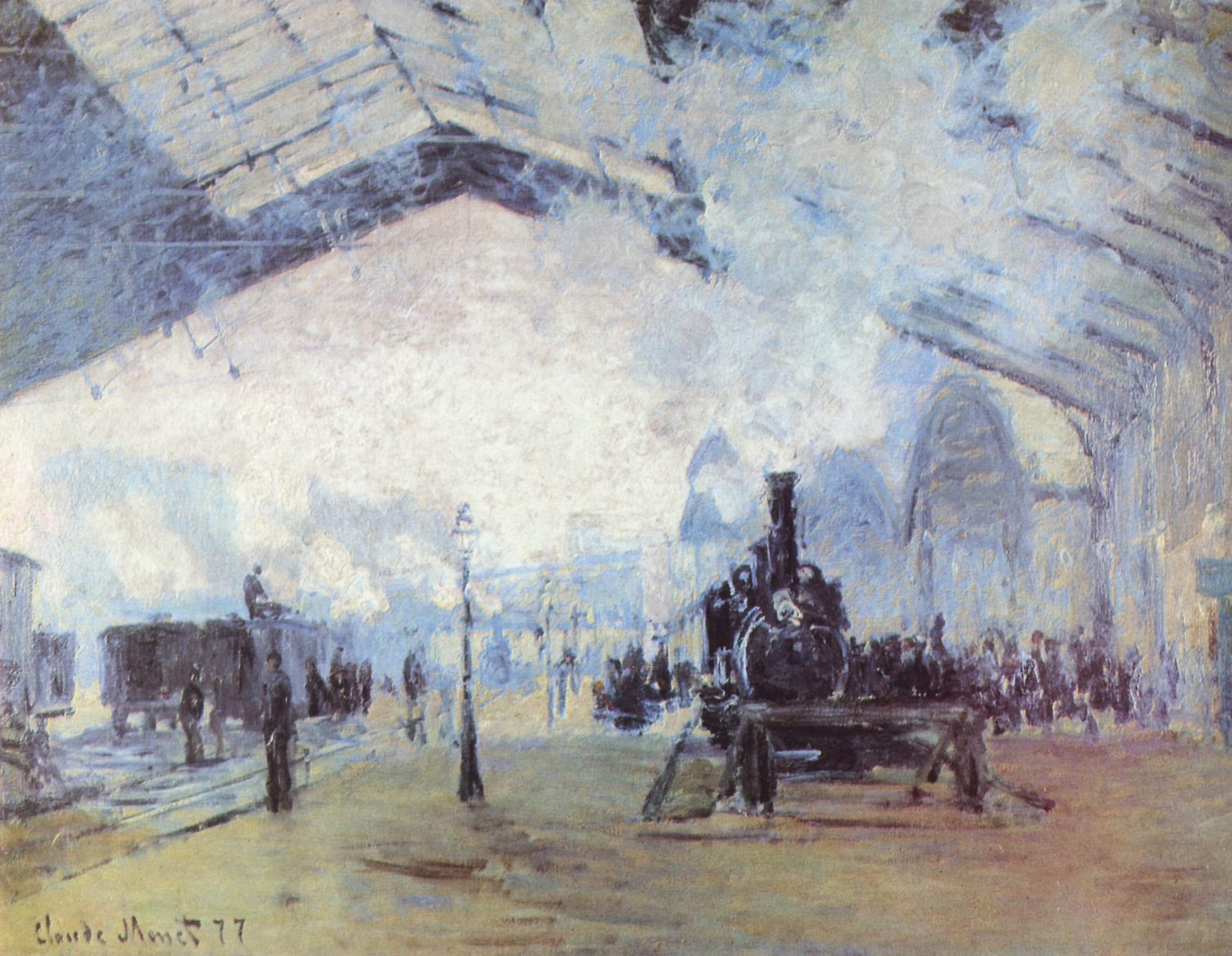 Claude Monet Arrival of the Normandy Train, Gare Saint-Lazare
