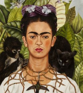 Frida Kahlo Self-portrait With Hummingbird and Thorn