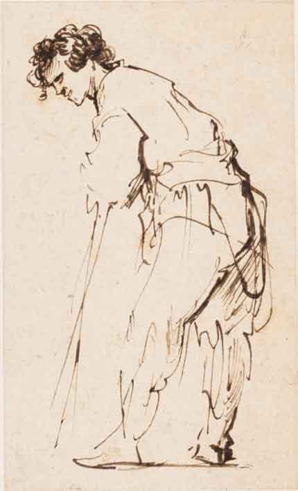 gesture drawing by Rembrandt