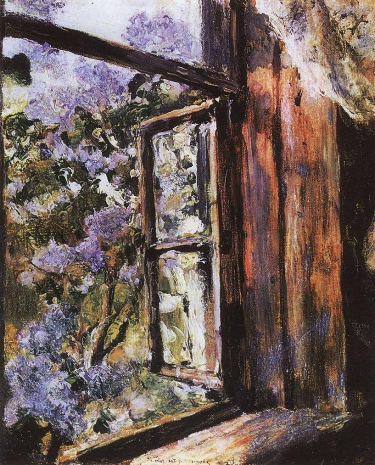 Valentin Serov, Open Window. Lilacs 1886