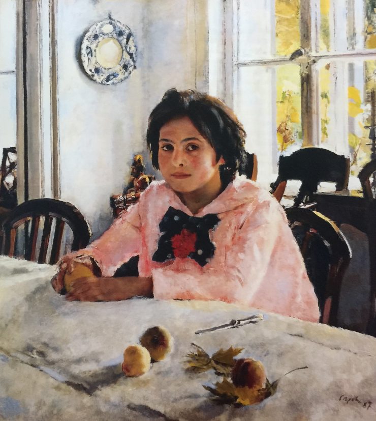Valentin Serov Girl with Peaches, Portrait of V.S. Mamontova