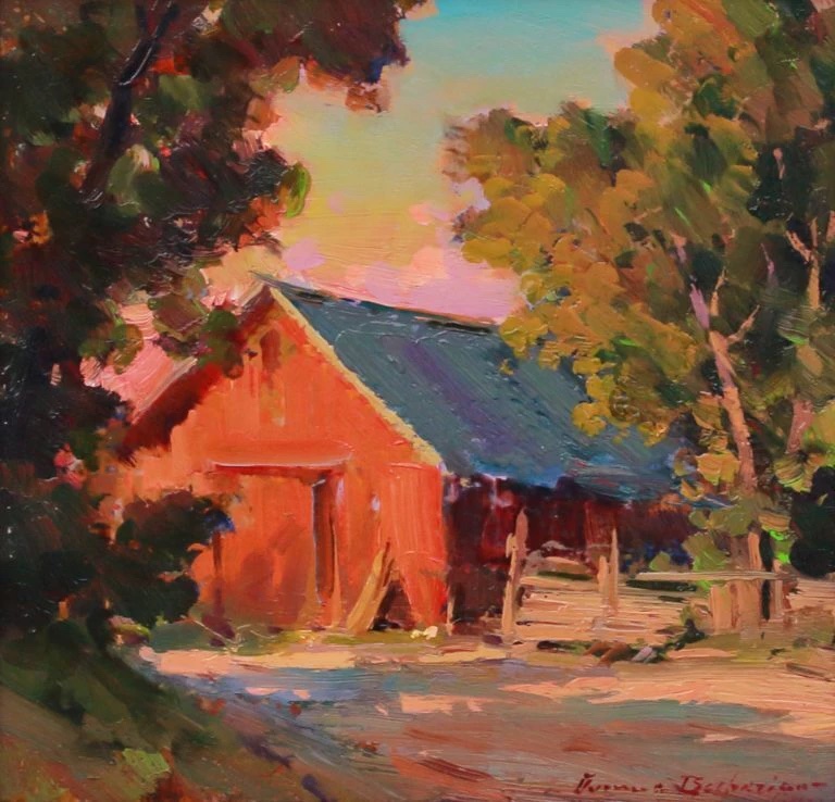 How to Make Orange Ovanes Berberian Evening Shadows Red Barn