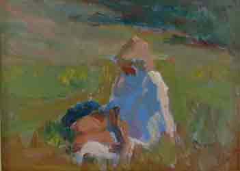 Girl in a Meadow by Barry John Raybould