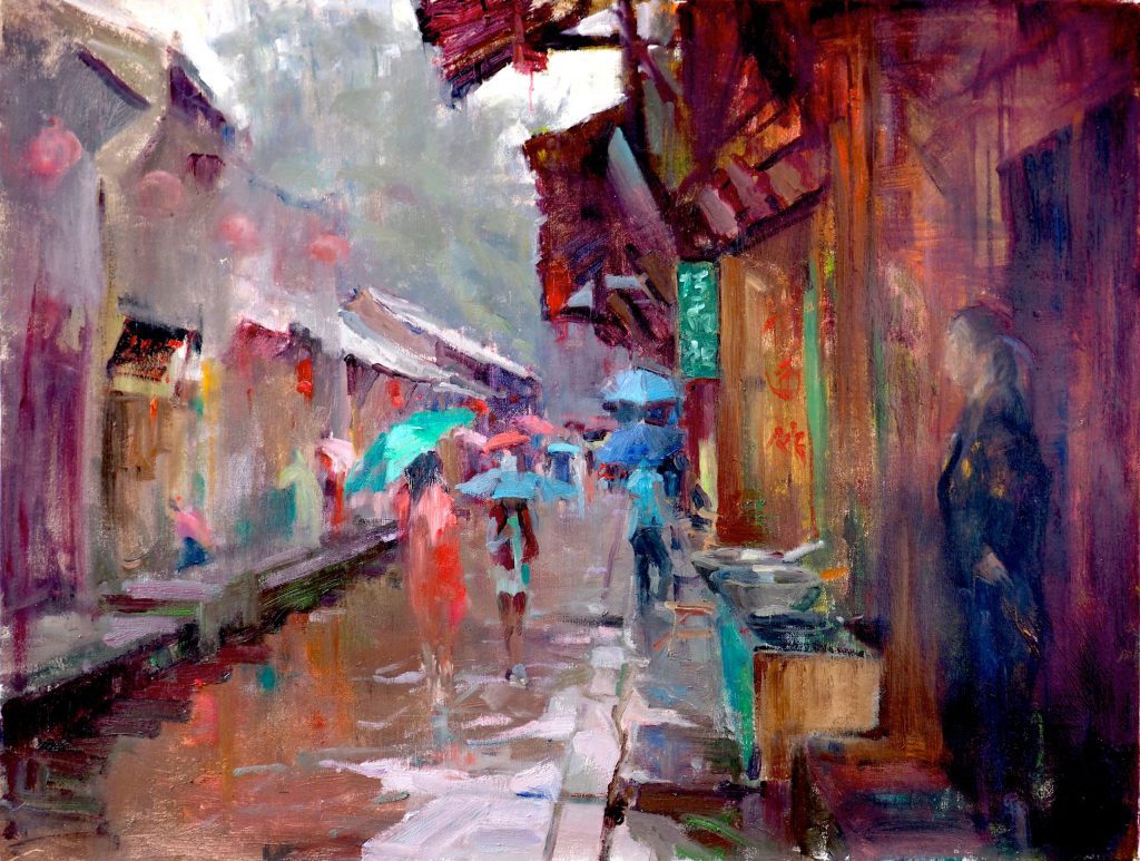 Sichuan Liujiang, by Barry John Raybould, 80cm x 60cm, Oil on Linen