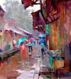 Sichuan Liujiang, by Barry John Raybould, 80cm x 60cm, Oil on Linen