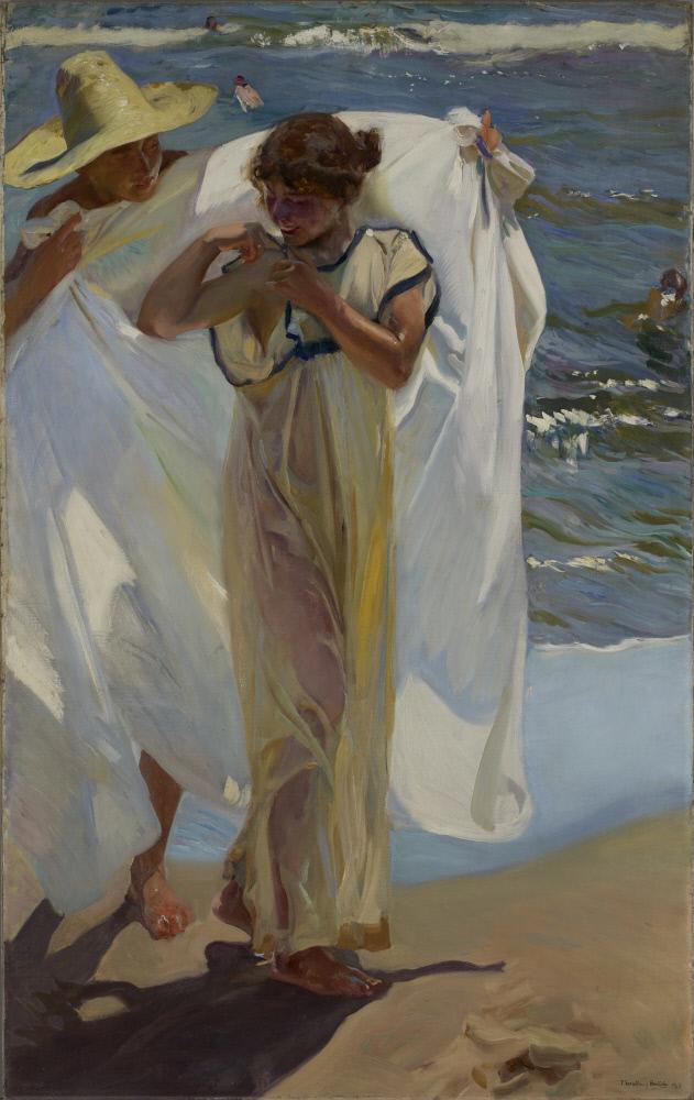 Joaquin Sorolla After the Bath Oil on canvas