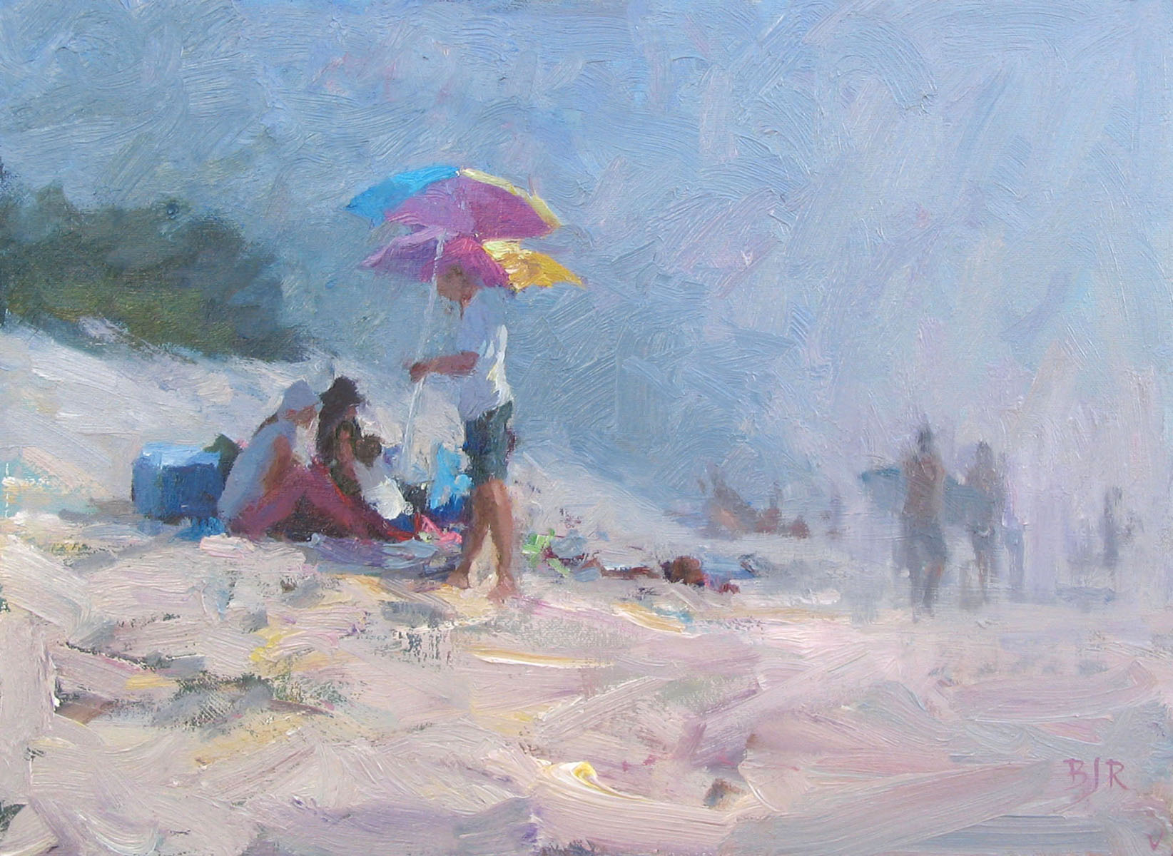 A Day at Carmel Beach by Barry John Raybould