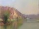 Landscape oil painting: Via Shaanxi Lake, by Barry John Raybould