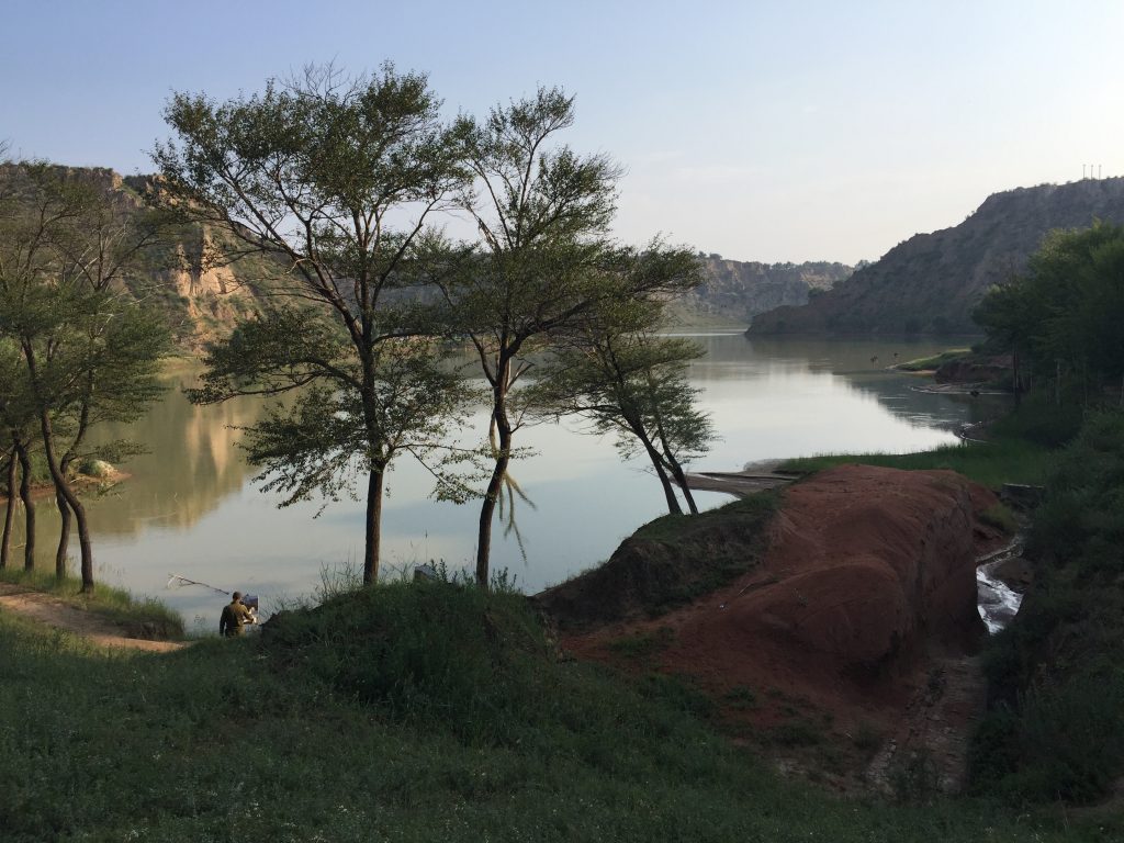 Shaanxi Lake, China my painting location