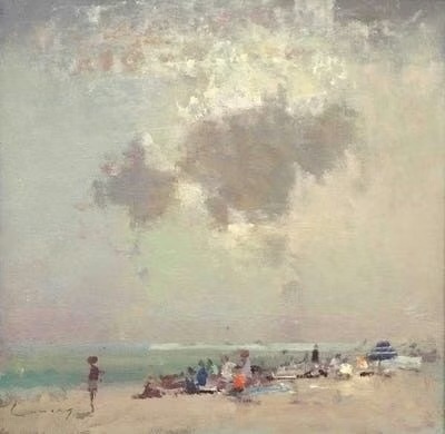 Cornish Beach by Fred Cumming