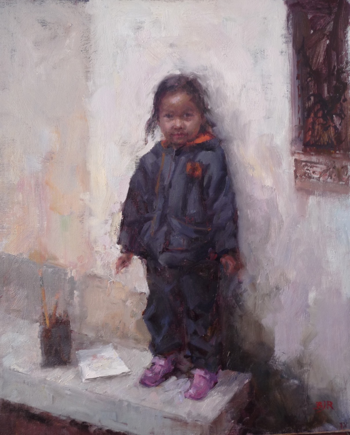 Zoucheng Girl, by Barry John Raybould, 20in x 16in, Oil on Linen, 2010