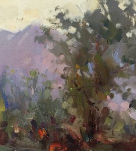 Cat. No. 1433 On The Mountain Montenegro - 21.5cm x 28cm - Oil on Canvas - 2021